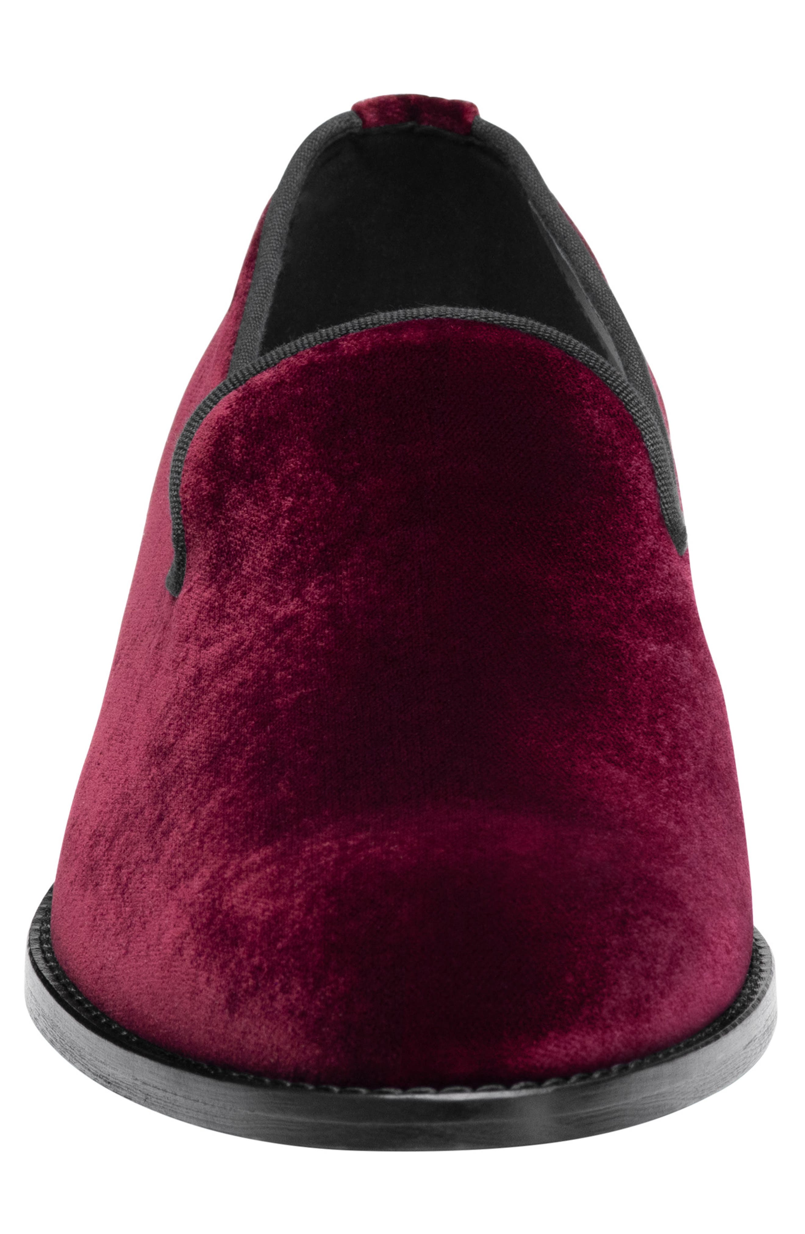 Johnston & Murphy Gavney Slip-On Loafer, Alternate, color, Burgundy Velvet