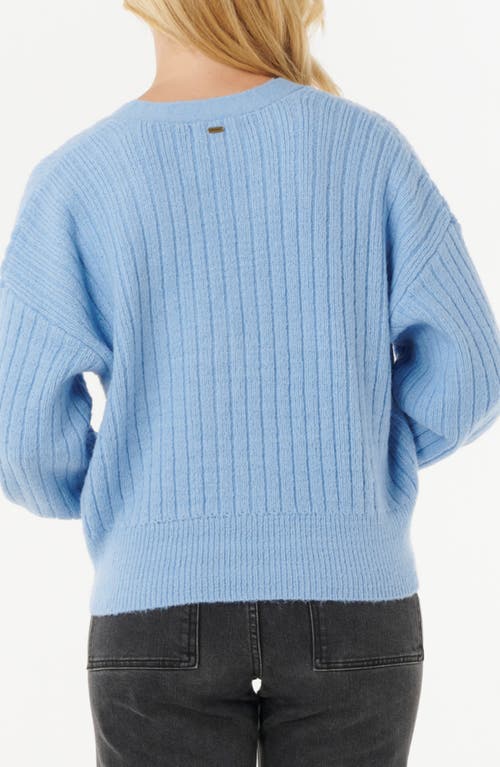 Rip Curl Afterglow V-neck Cardigan In Blue