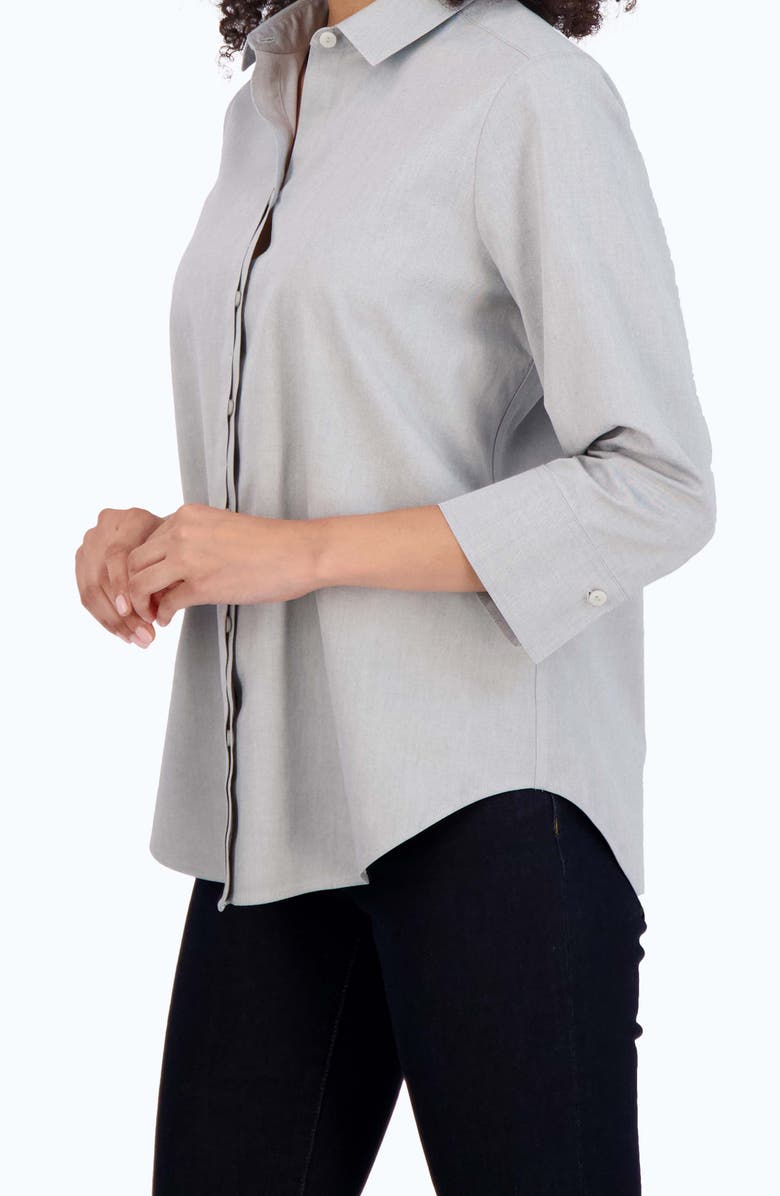 Foxcroft Charlie Cotton Button-Up Shirt, Alternate, color, 