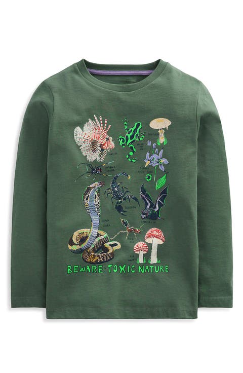 Kids' Glow in the Dark Long Sleeve Graphic T-Shirt