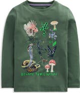 Mini Boden Kids' Glow in the Dark Long Sleeve Graphic T-Shirt
