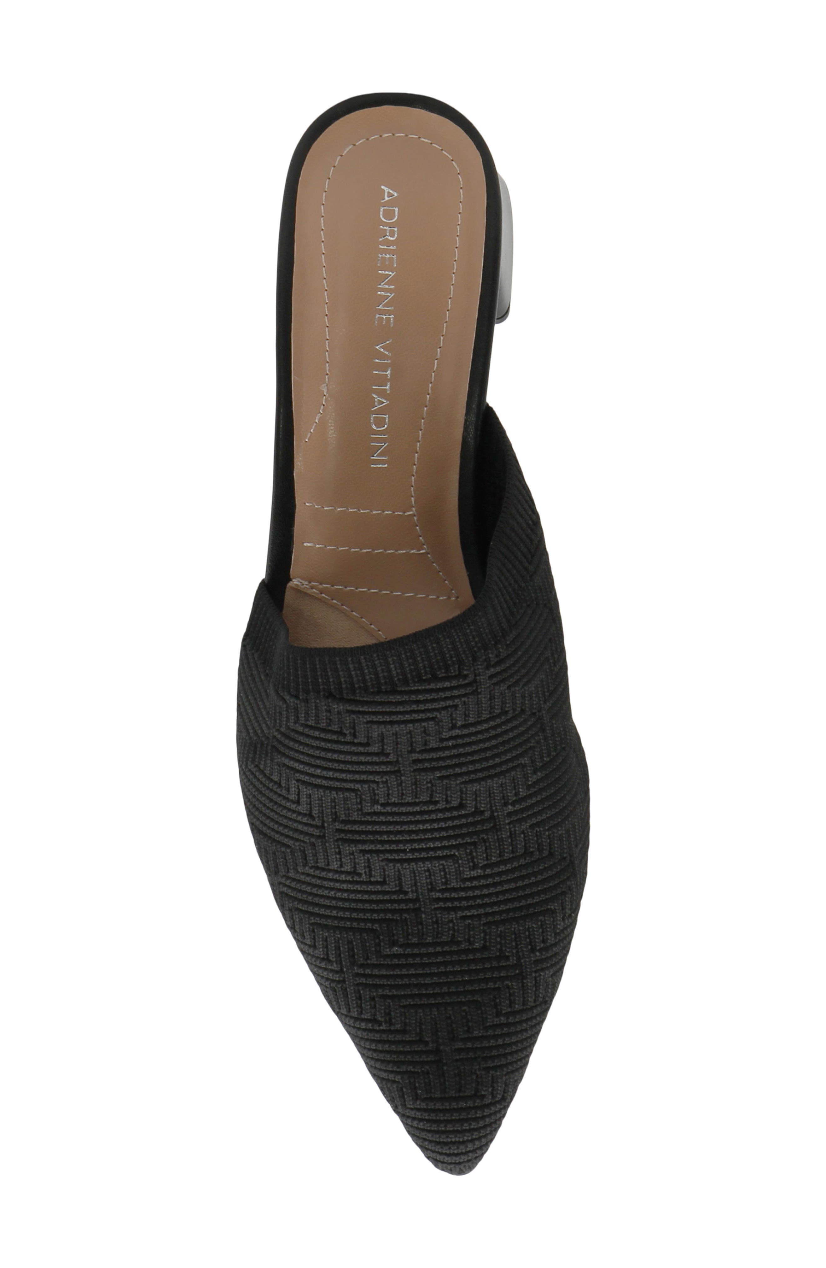 Adrienne Vittadini Sana Pointed Toe Slide Sandal, Alternate, color, Black-Ss