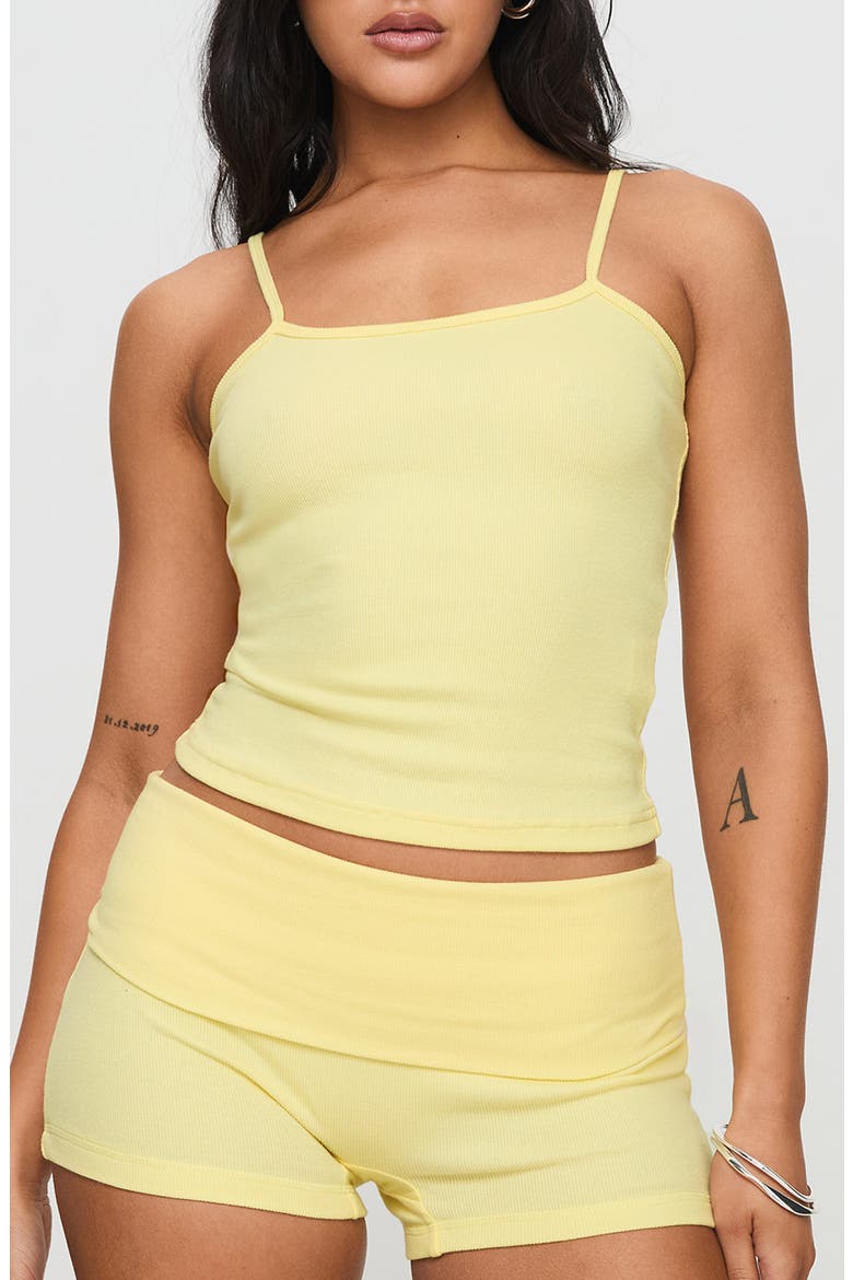 Baseline Square Neck Camisole, Main, color, YELLOW