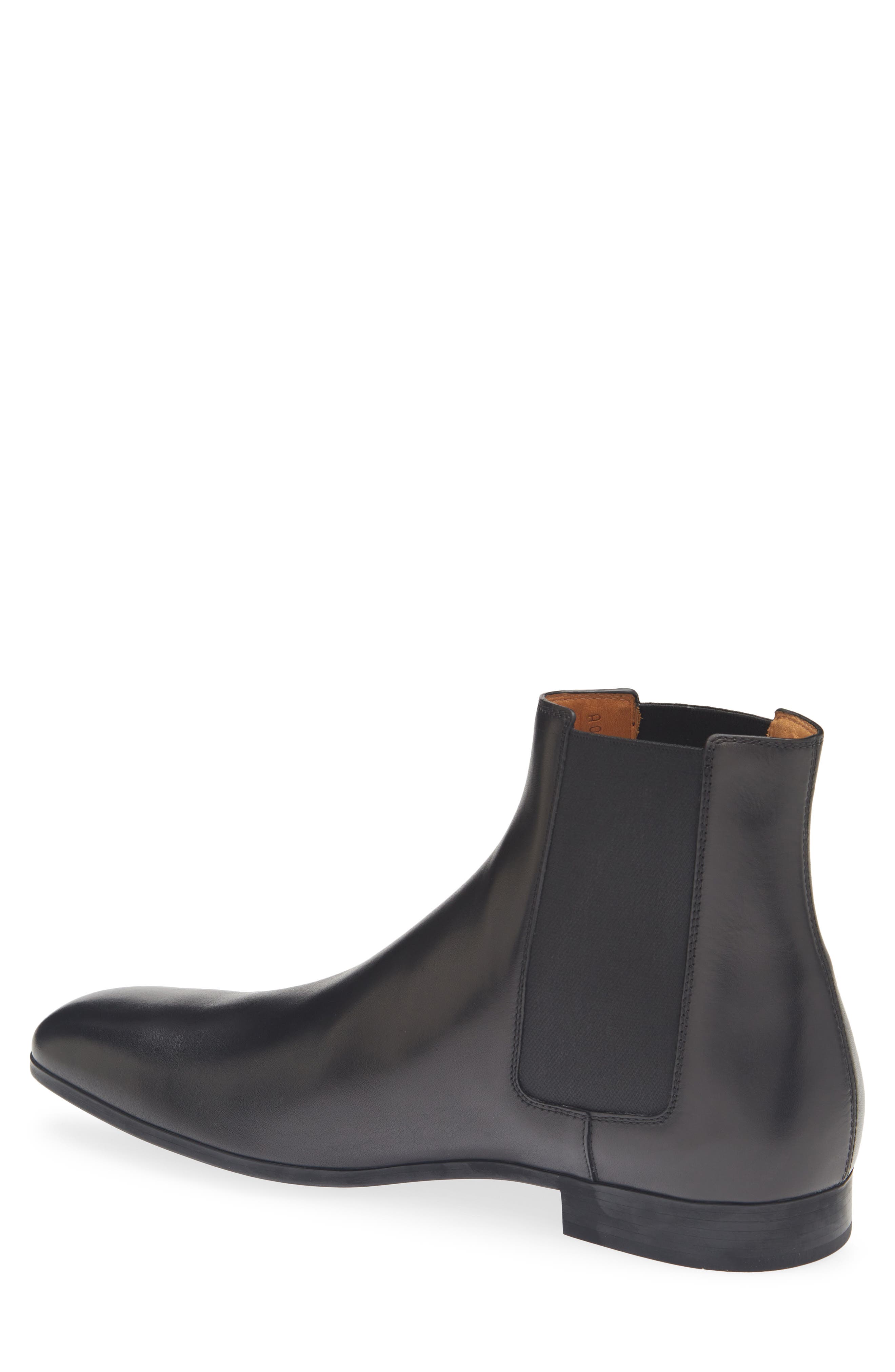 Narmada Leather Chelsea Boot, Alternate, color, BLACK/BLACK