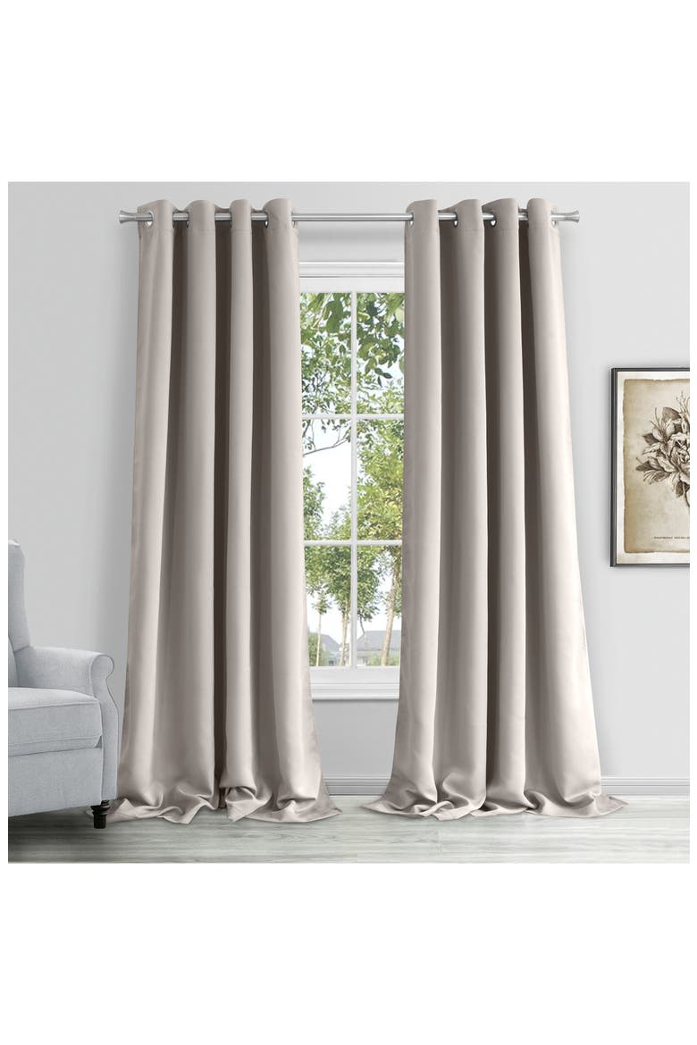 Single Blackout Panel Curtain, Main, color, TAUPE