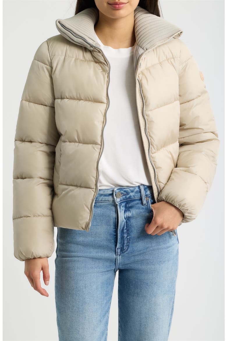 Soy Water Resistant Puffer Jacket, Alternate, color, RAINY BEIGE