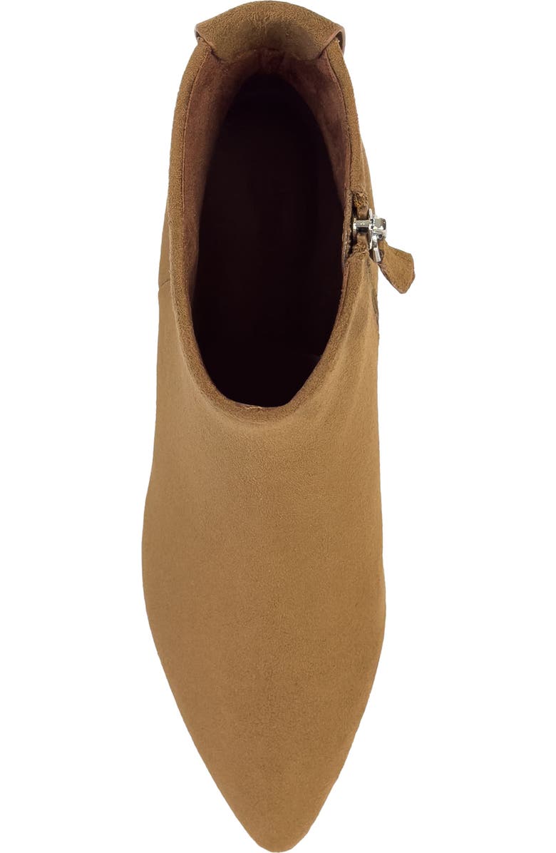 Aerosoles Enoch Pointed Toe Bootie, Alternate, color, Tobacco Faux Suede