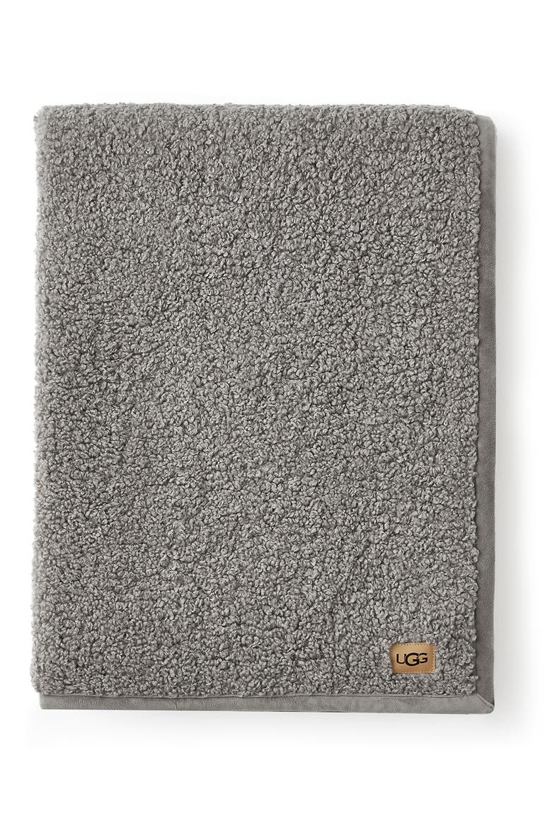 Nisa Fleece Throw Blanket, Alternate, color, SEAL