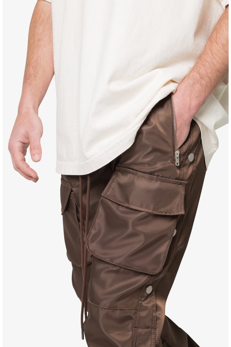 Snap Front Cargo Pants, Alternate, color, BROWN