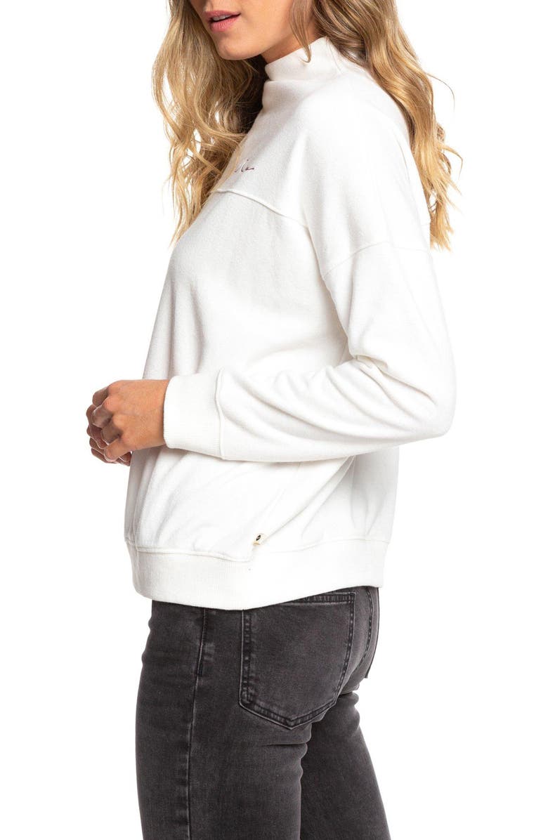 Roxy Mind Surf Funnel Neck Cotton Sweatshirt, Alternate, color, 