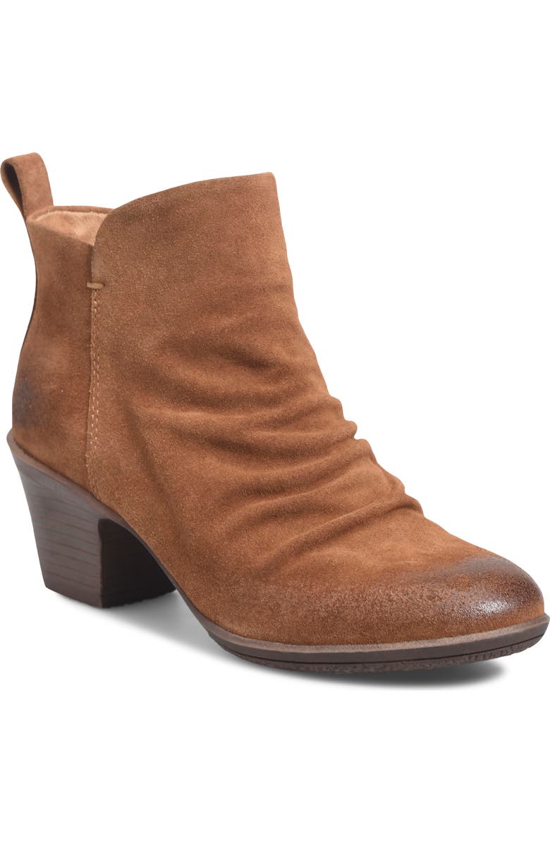 Comfortiva Brandy Water Resistant Bootie, Main, color, Havana Brown