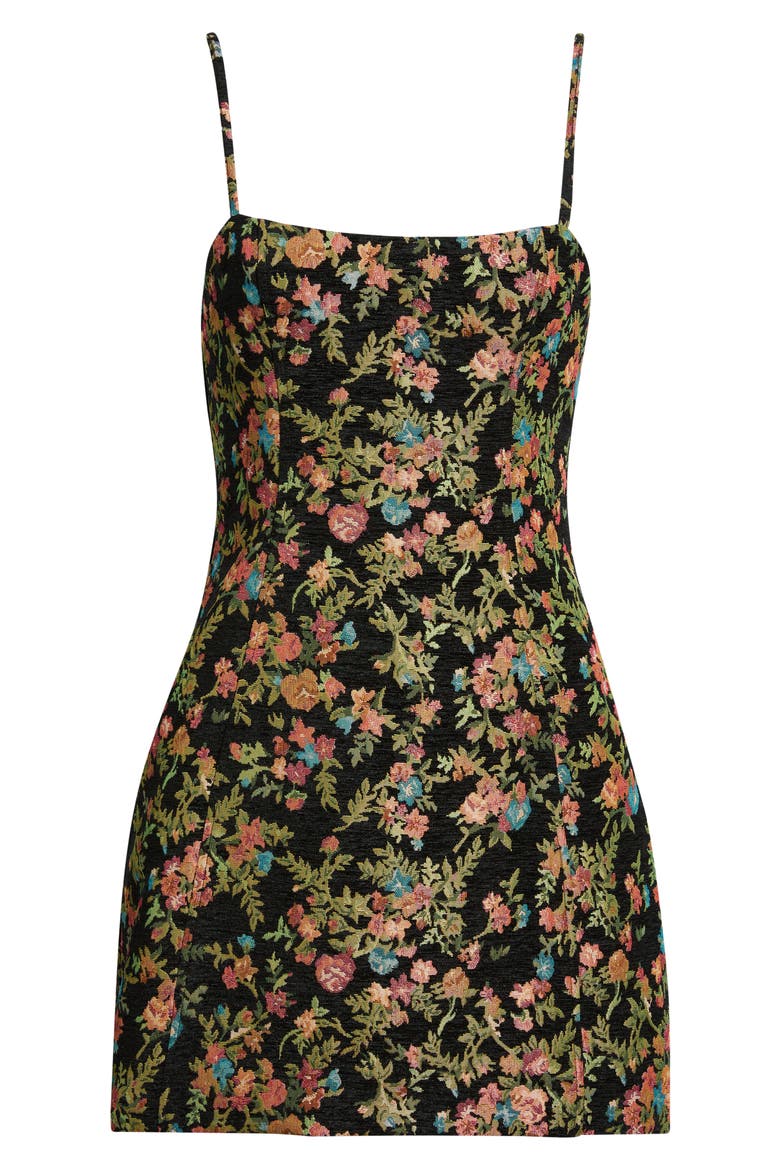 Sydney Floral Print Sleeveless Minidress, Alternate, color, MULTI