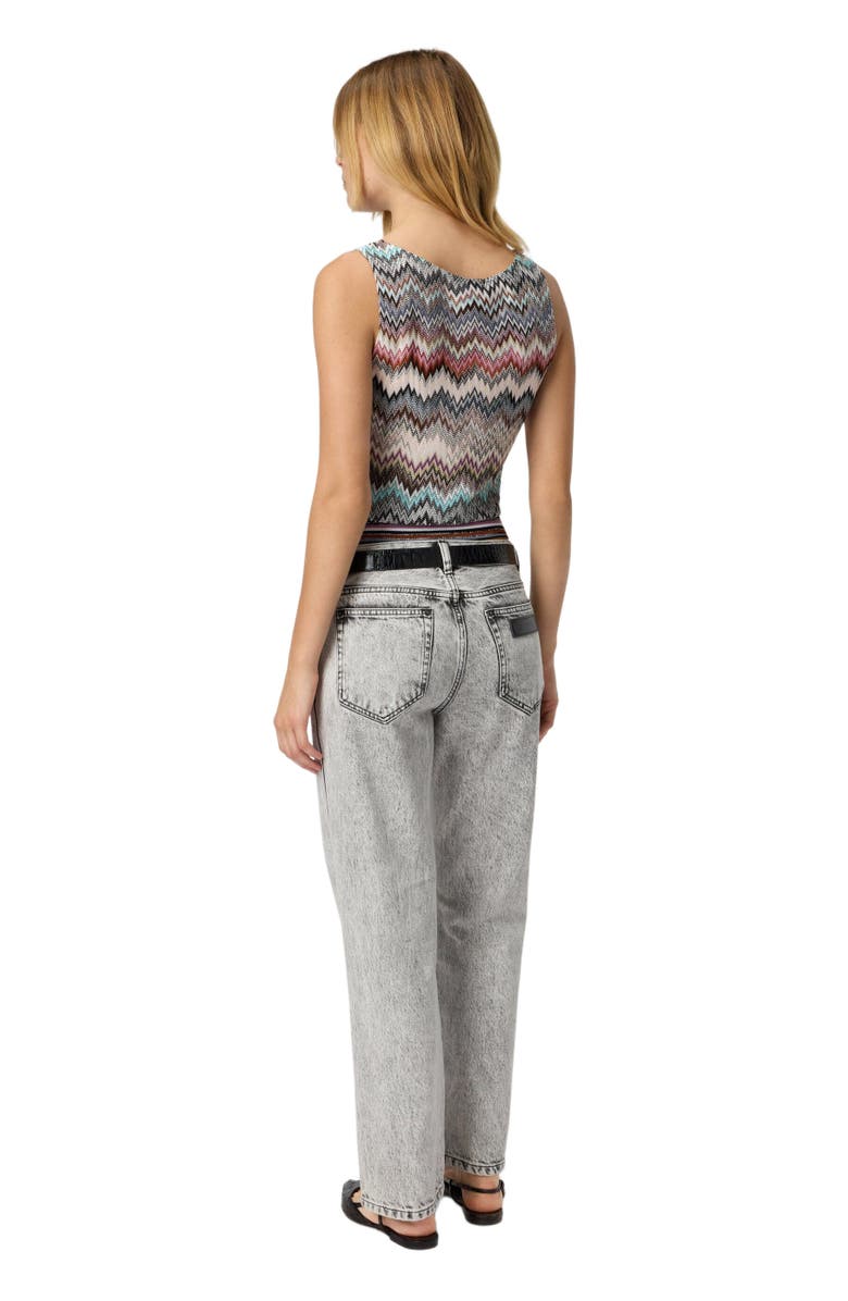 Missoni Sleeveless Top In Viscose With Zigzag Pattern, Alternate, color, Multicoloured