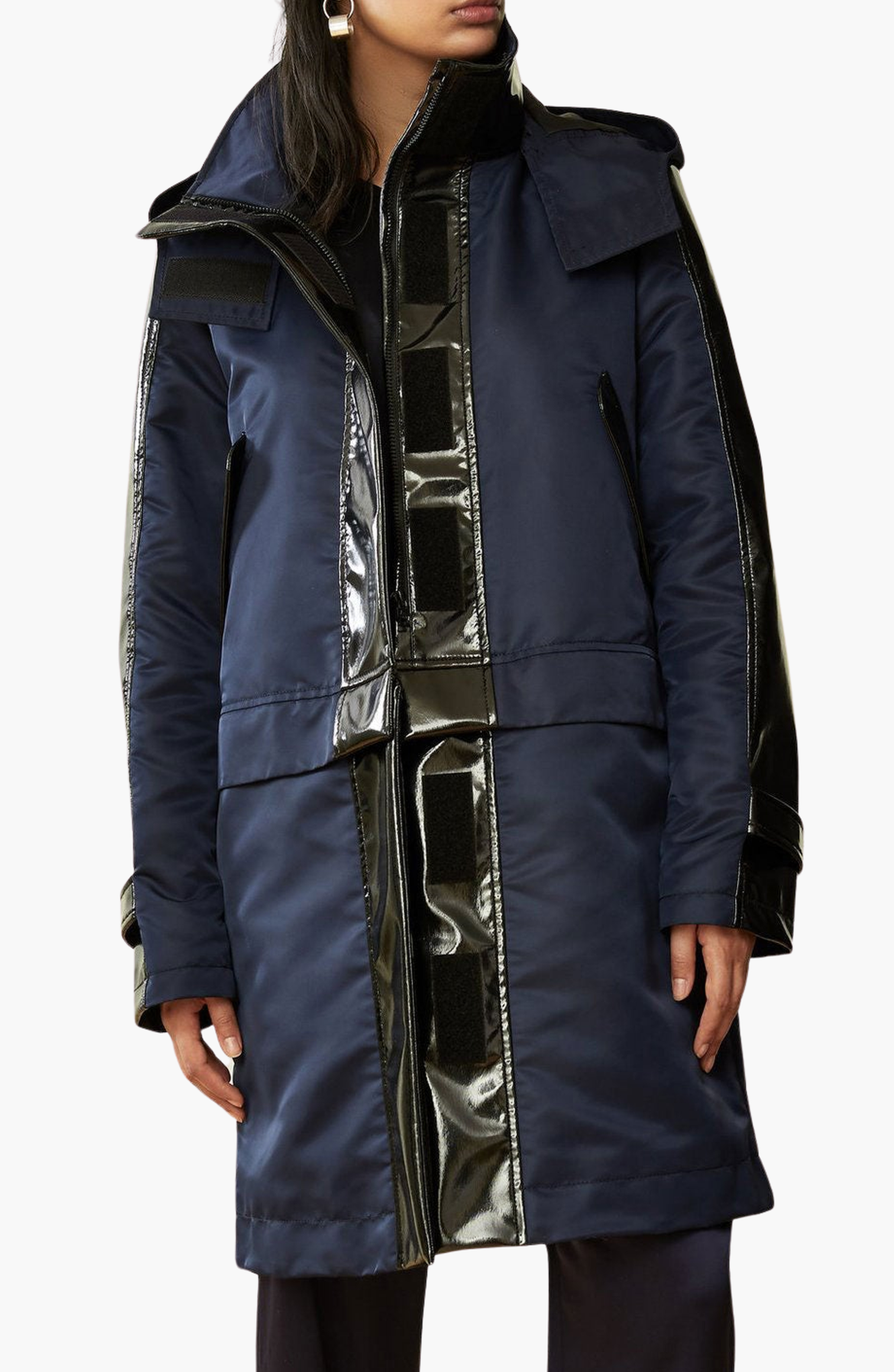 Cotton Water-Resistant Convertible Raincoat - image 3