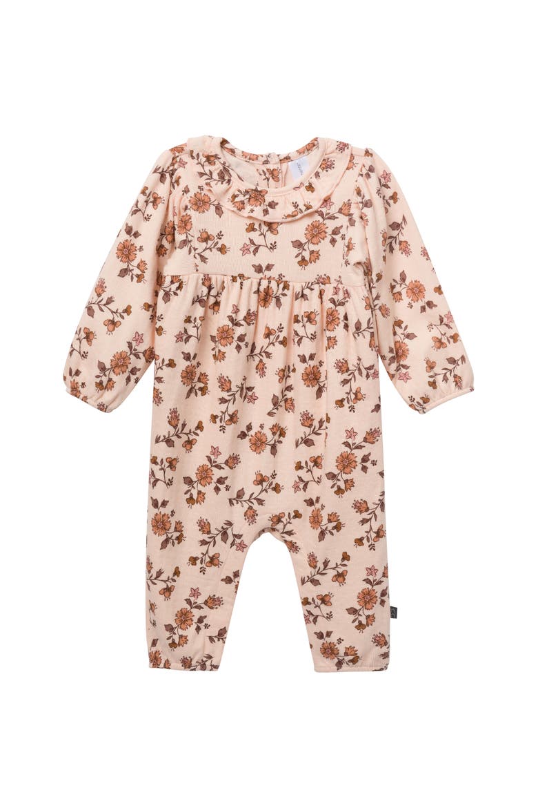 Ruffle Collar Romper, Main, color, Wildflower