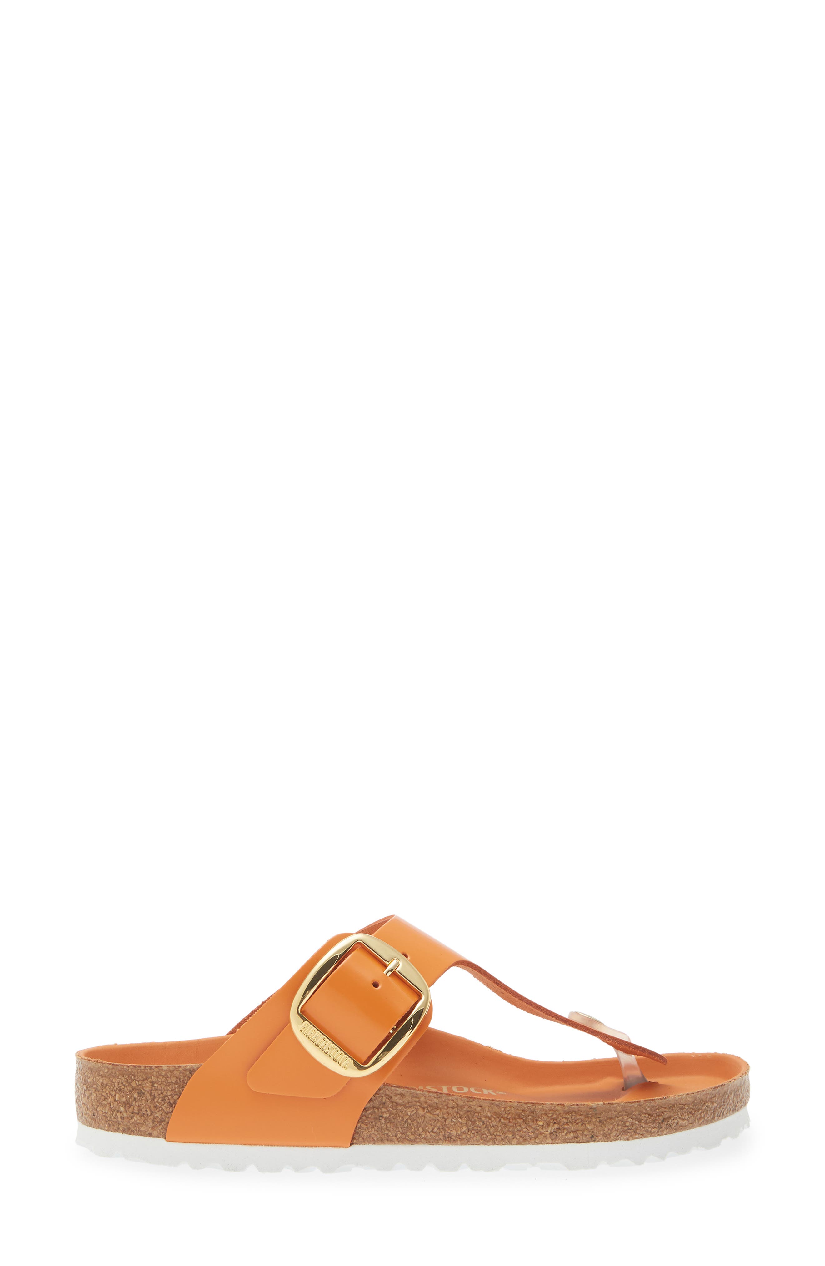 Gizeh Big Buckle Sandal, Alternate, color, KURKUMA HIGH SHINE