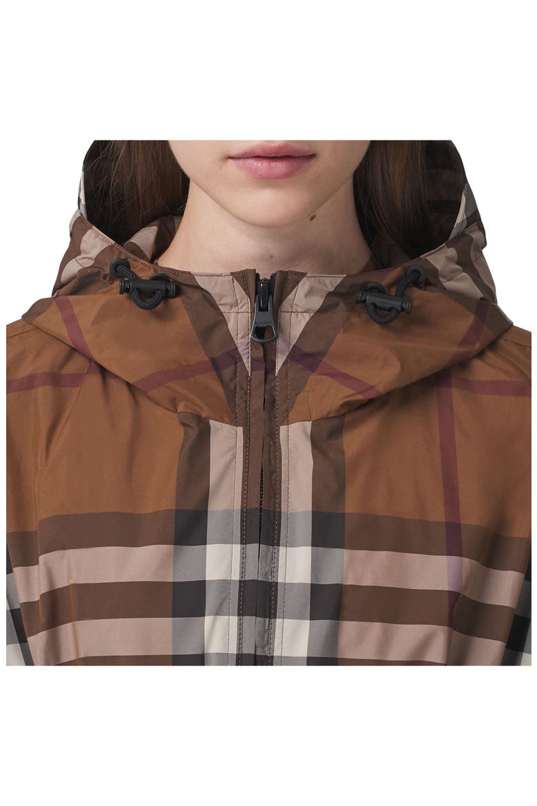 Bacton Check Hooded Jacket, Alternate, color, DARK BIRCH BROWN CHK