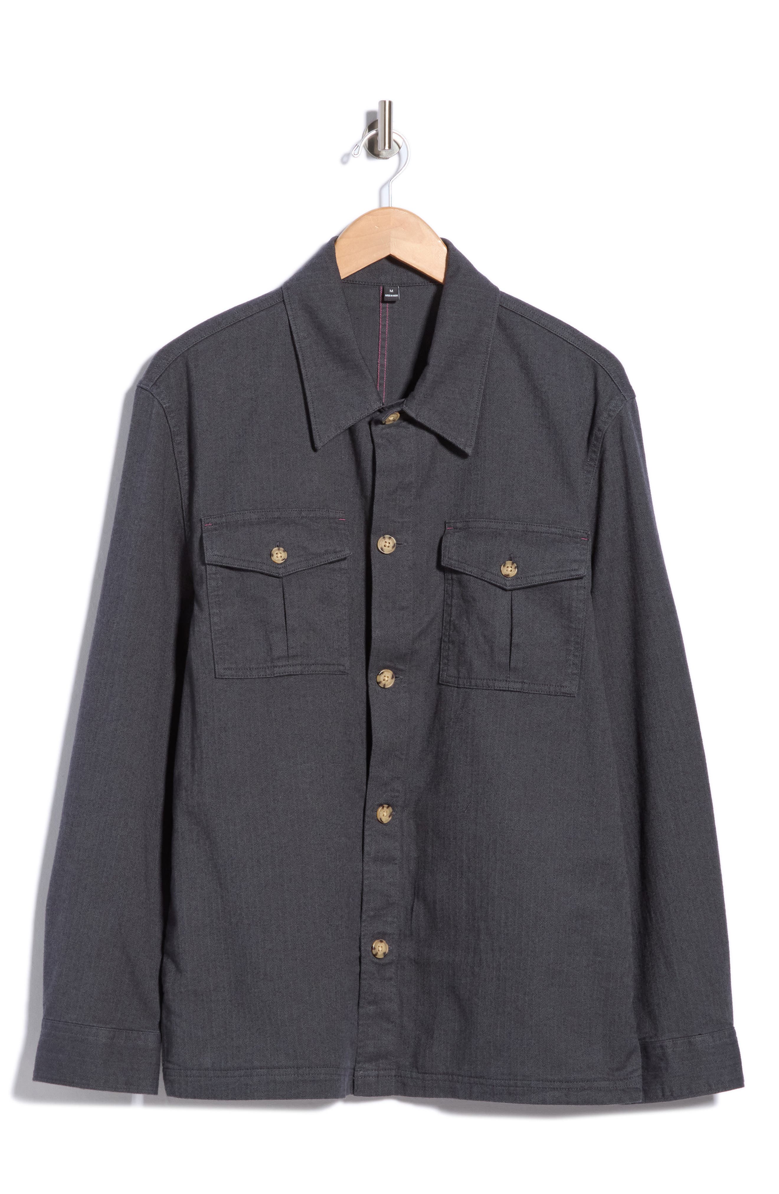 Bonobos Herringbone Stretch Overshirt (Men) | Nordstromrack