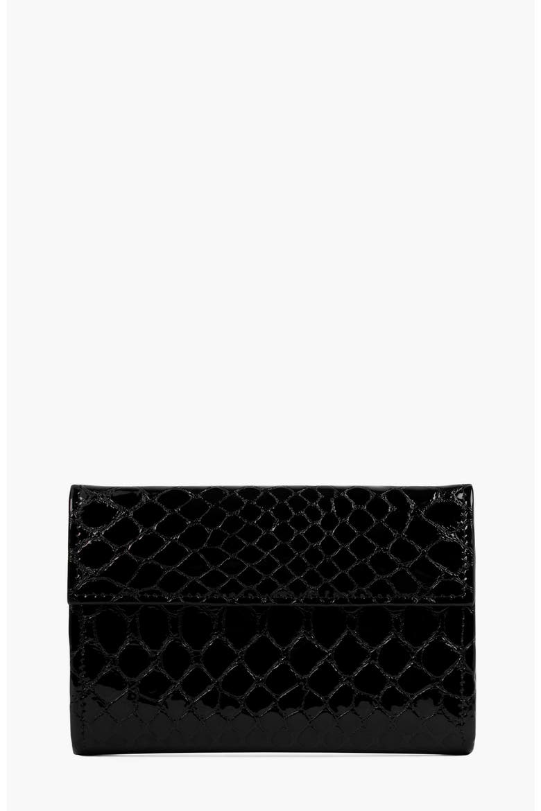 Gallop Patent Leather Wallet 205, Alternate, color, Black
