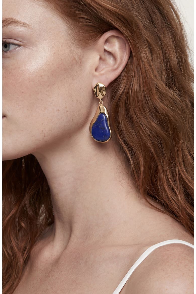 Hidden Gem Lapis Lazuli Drop Earrings, Alternate, color, LAPIS