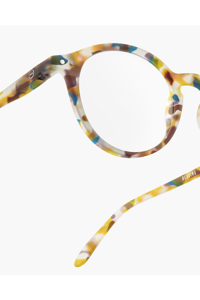 #D 48mm Pantos Reading Glasses, Alternate, color, Blue Tortoise