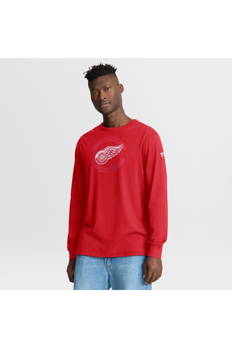Men's Fanatics Red Detroit Red Wings Authentic Pro Property Of Practice Long Sleeve T-Shirt, Main, color, Red