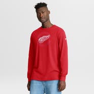 FANATICS Men's Fanatics Red Detroit Red Wings Authentic Pro Property Of Practice Long Sleeve T-Shirt