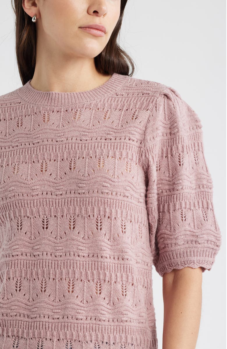 Caslon<sup>®</sup> Mixed Stitch Sweater, Alternate, color,