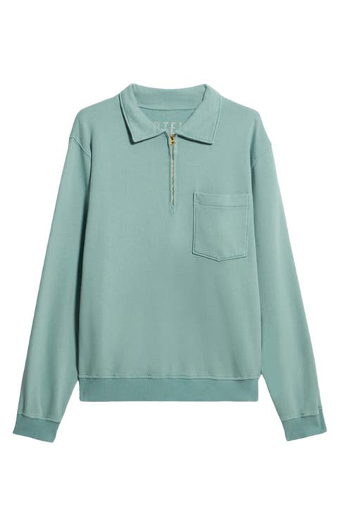 Yale Cotton Zip Sweatshirt