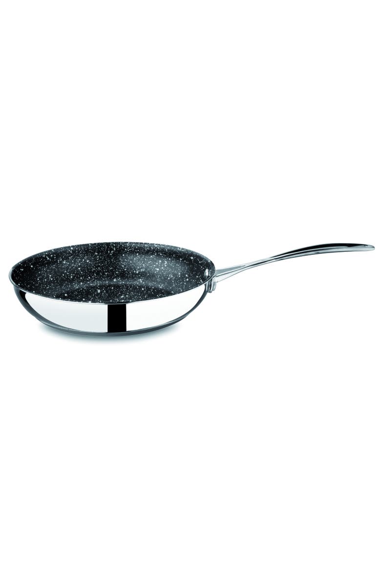 Mepra Glamour Diamond Non-Stick Frying Pan with Handle and Lid, Main, color, Silver