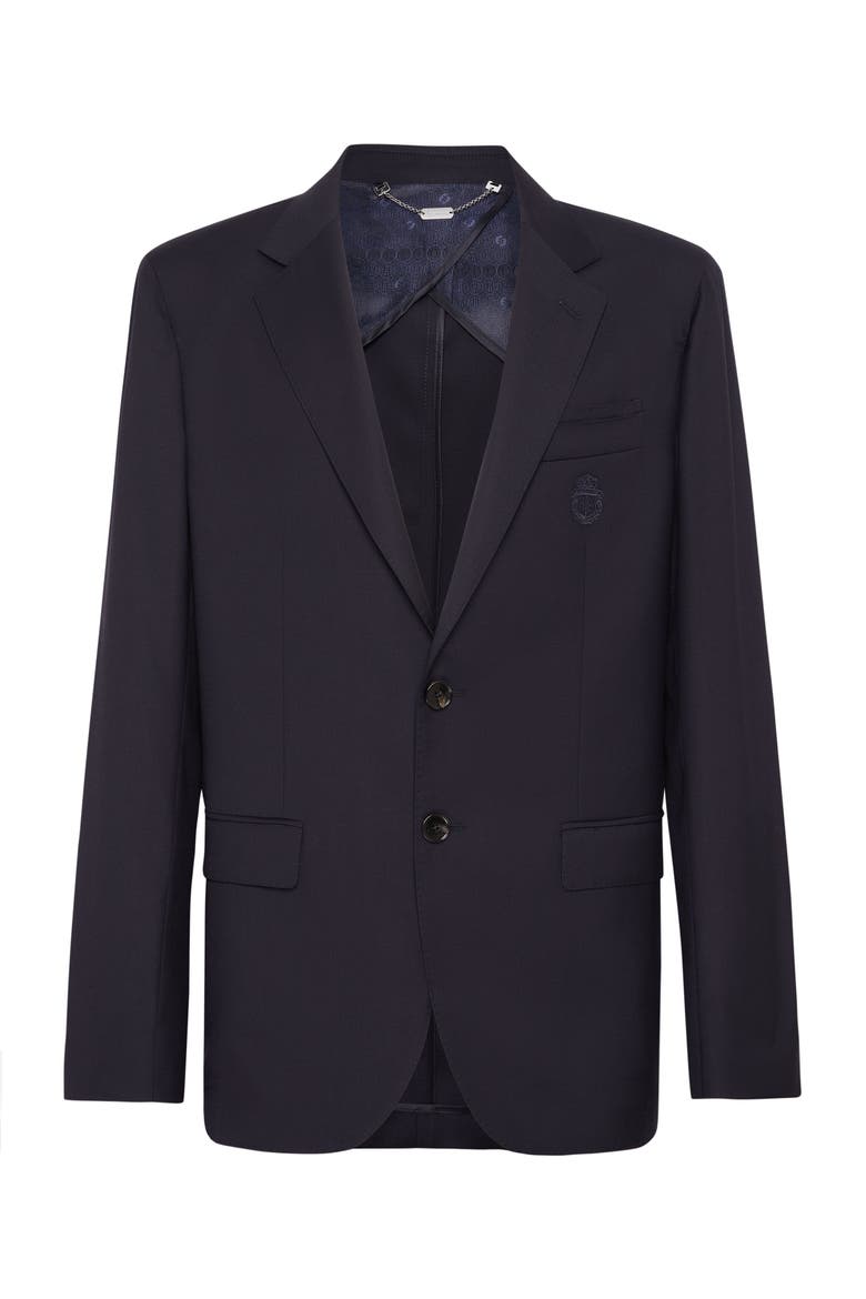 Wool Blazer Ls Men, Main, color, darkblue