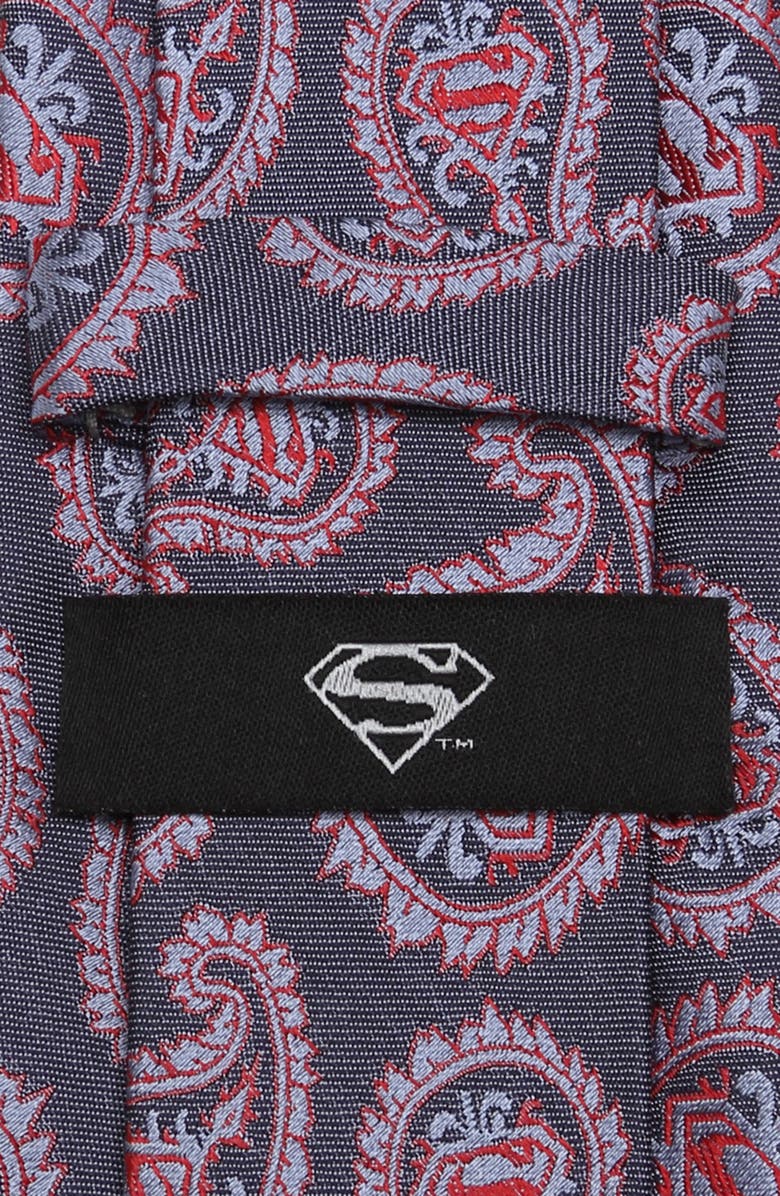 Cufflinks, Inc. Superman Paisley Silk Tie, Alternate, color, Blue