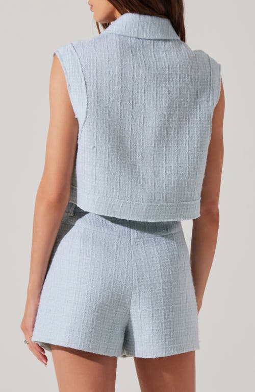 Astr The Label Jhene Pleat Front Shorts In Blue