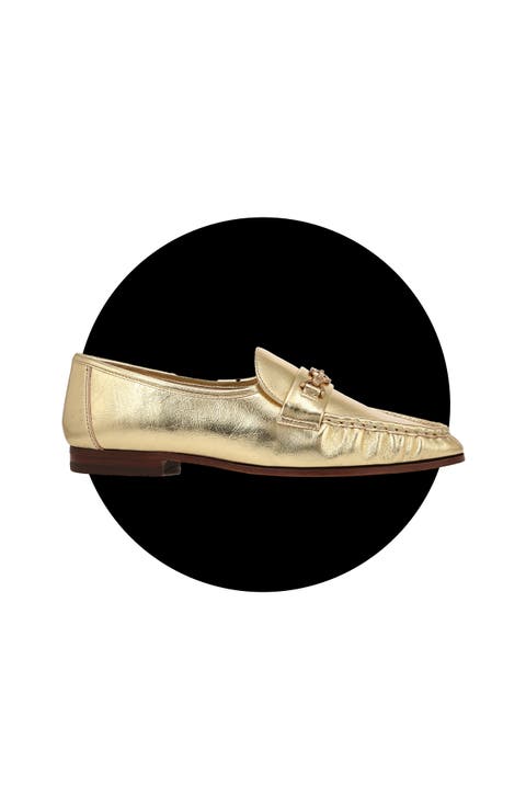 Women's Metallic Gold Shoes