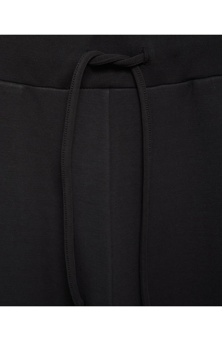 MANGO Drawstring Straight Leg Pants, Alternate, color, Black