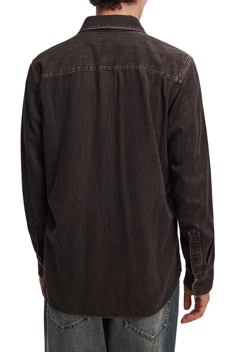 Infuse Denim CPO Shirt, Alternate, color, BROWN-BLACK