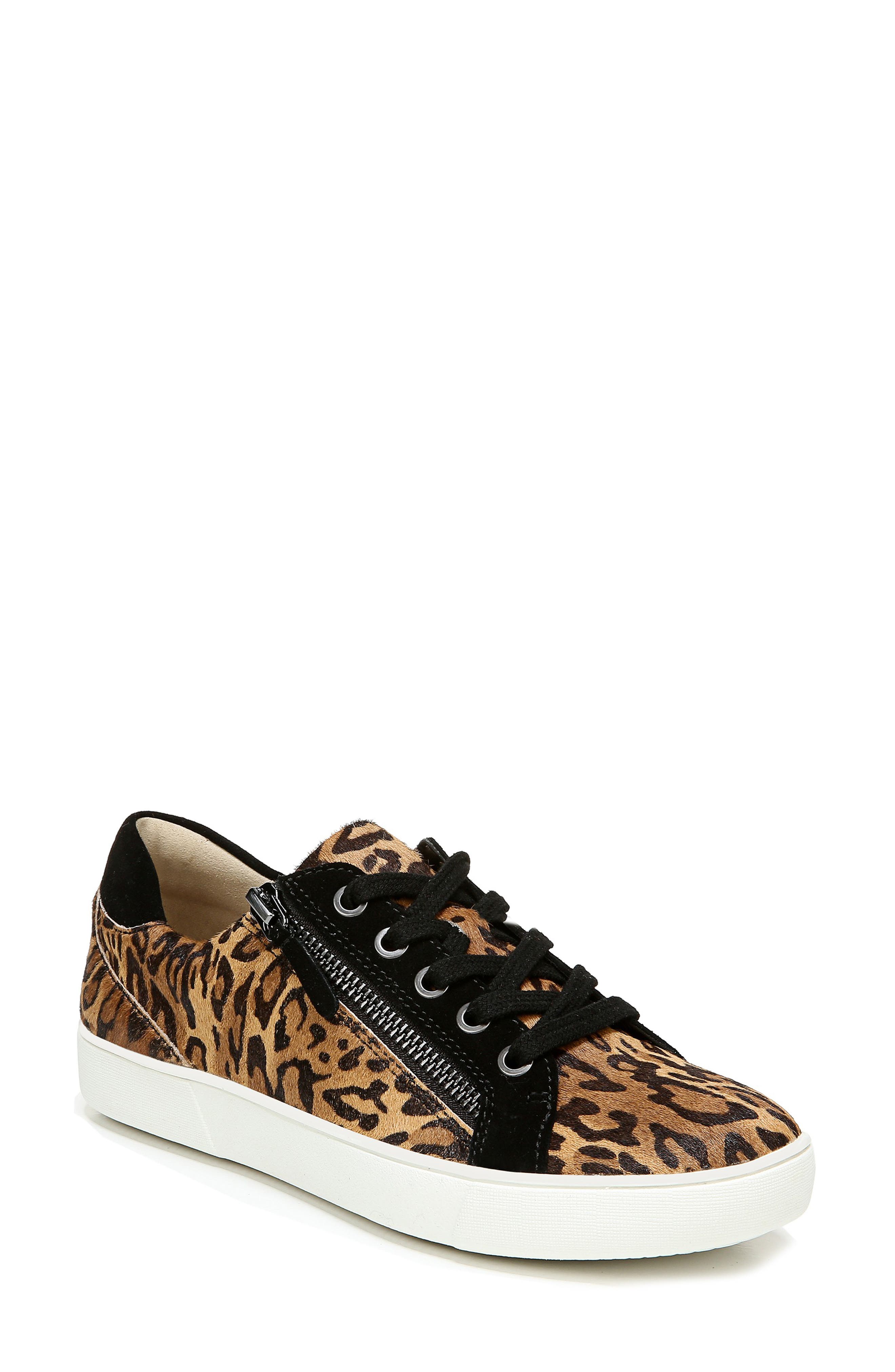 Macayla Genuine Calf Hair Sneaker, Main, color, CHEETAH