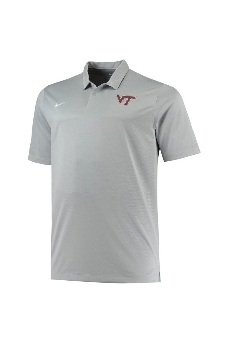 Men's Nike Heathered Gray Virginia Tech Hokies Big & Tall Performance Polo, Alternate, color, Gray