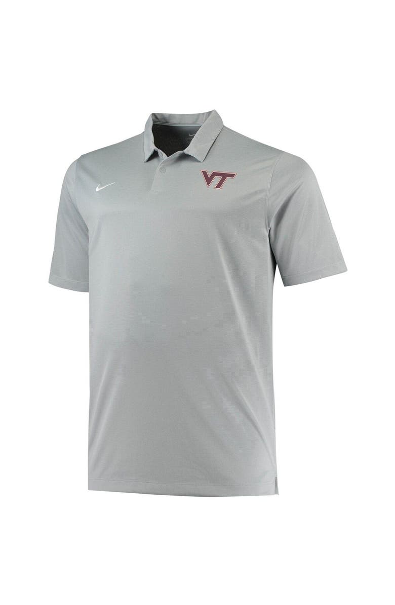 Nike Men's Nike Heathered Gray Virginia Tech Hokies Big & Tall Performance Polo, Alternate, color, Gray