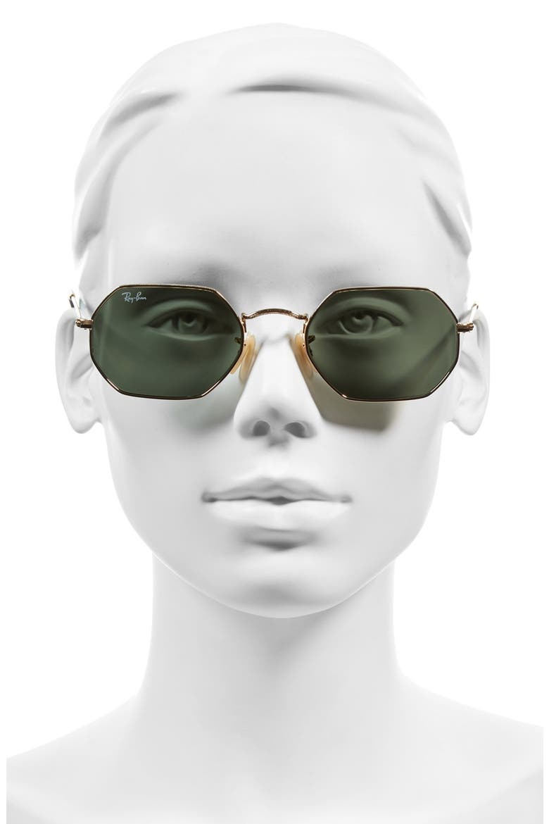 Icons 53mm Sunglasses, Alternate, color, GOLD/ GREEN