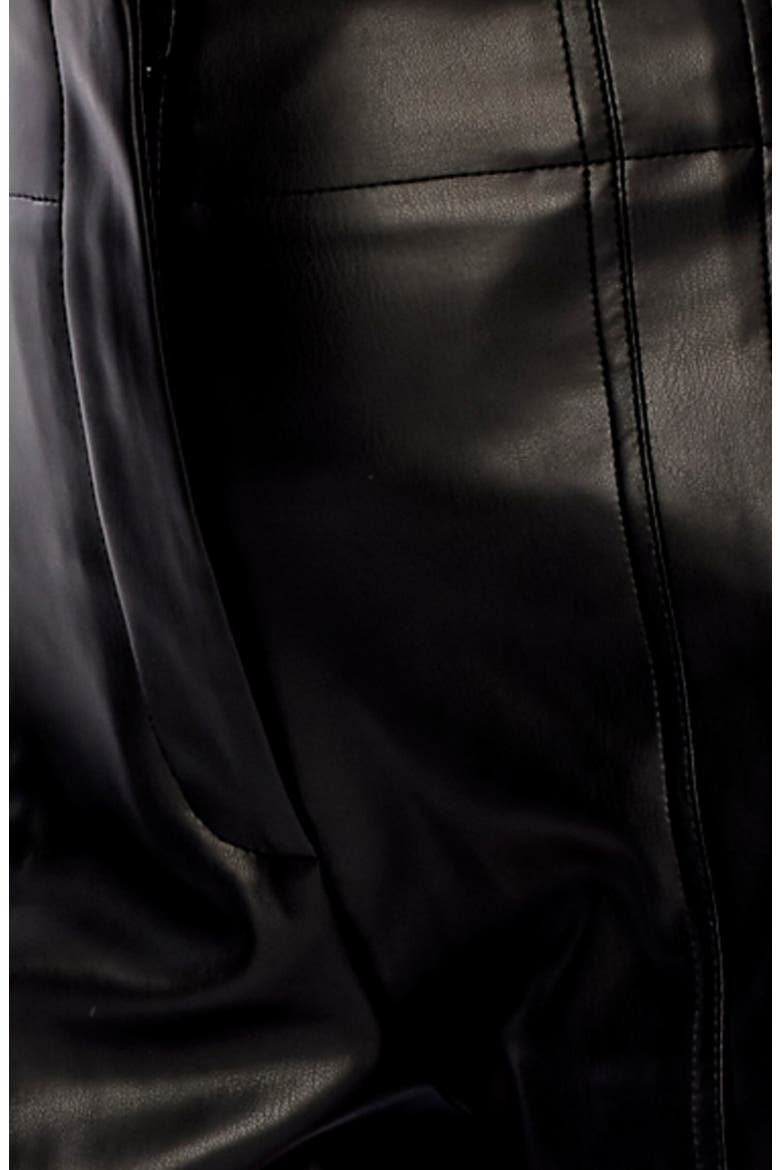 Tanya Vegan Leather Short, Alternate, color, Black