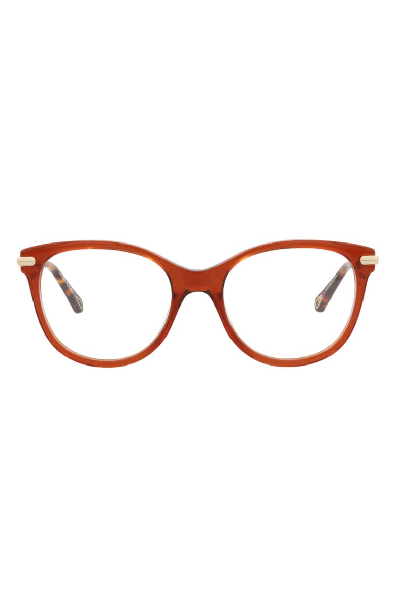 Chloé 50mm Cat Eye Optical Glasses, Main, color, 