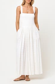 LSPACE Wren Cotton Maxi Cover-Up Dress