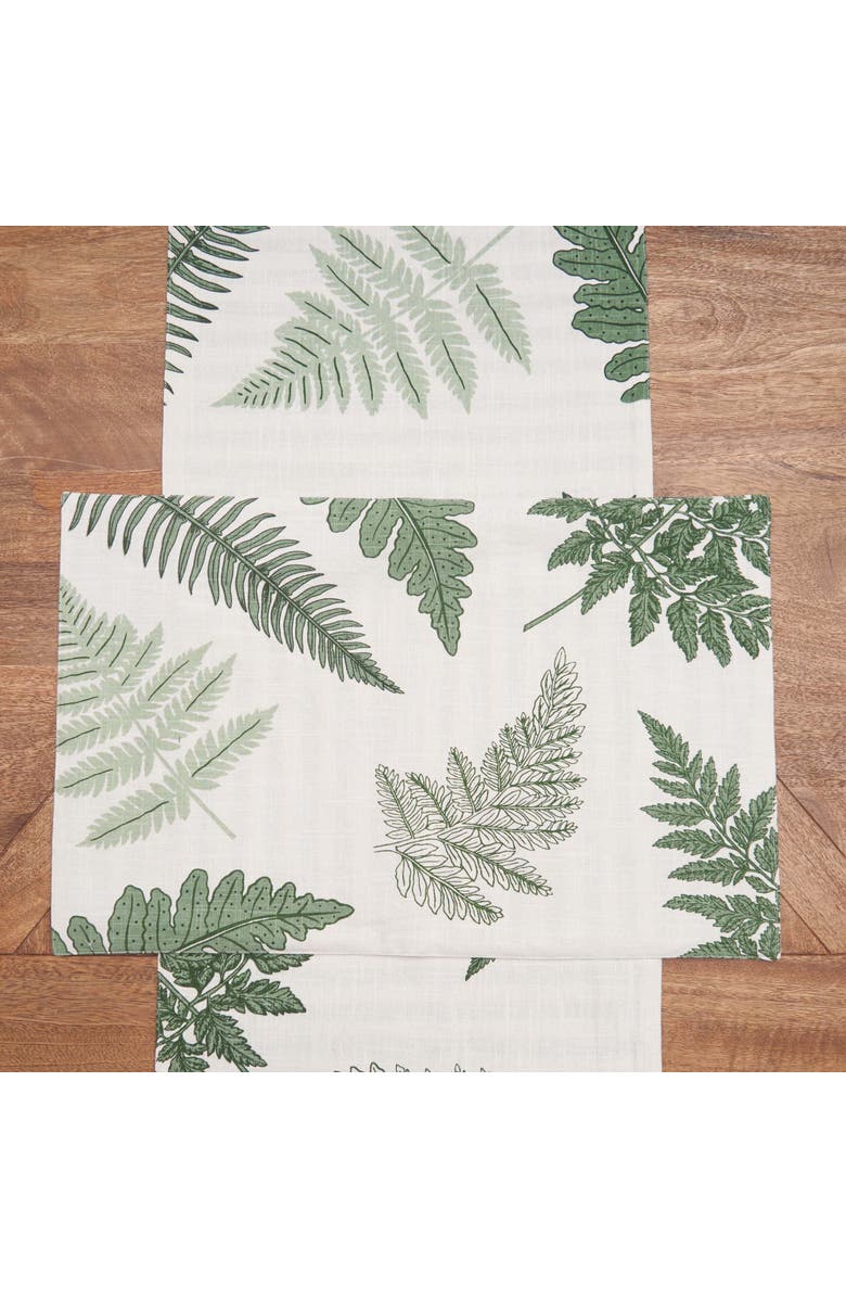 C&F Home Botanical Fern Forest 100% Cotton Set of 6 Placemats 13" x 20", Alternate, color, Green
