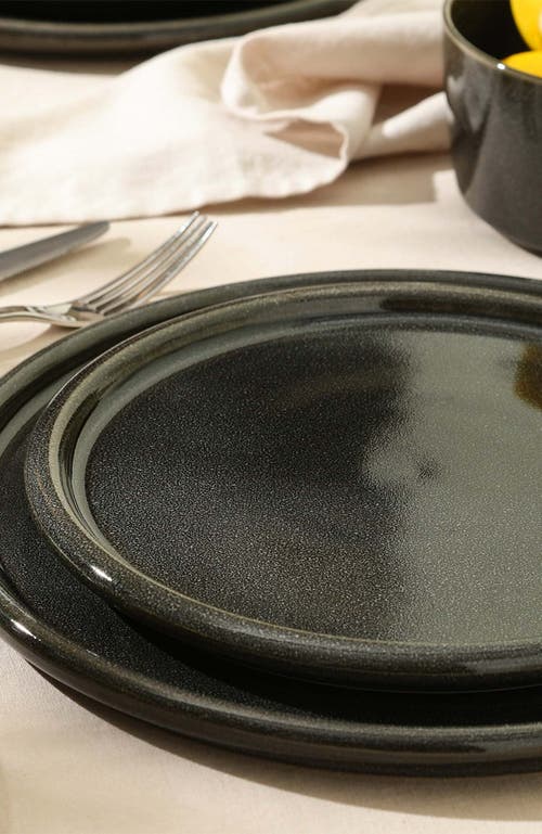 Stone Lain Eden Stoneware 24-piece Dinnerware Set In Gray