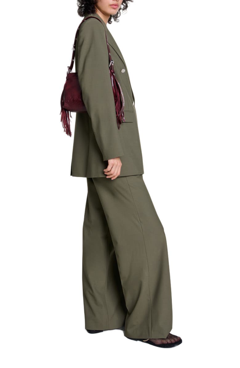 maje Slim-fit suit jacket, Alternate, color, 