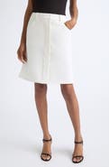 Courrèges A-Line Stretch Twill Skirt