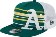 New Era Men's New Era Green Athletics 9FIFTY A-Frame Trucker Snapback Hat