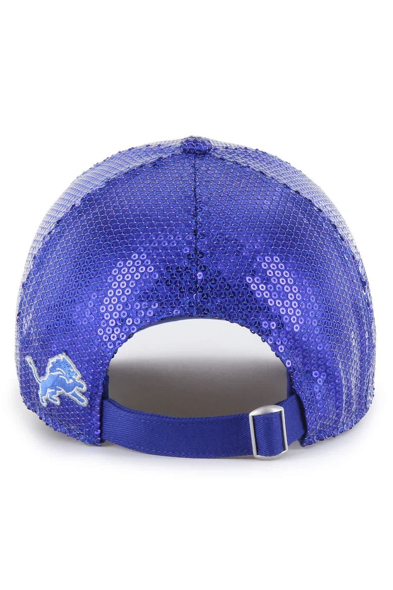 Women's '47  Blue Detroit Lions Dazzle Clean Up Adjustable Hat, Alternate, color, Blue