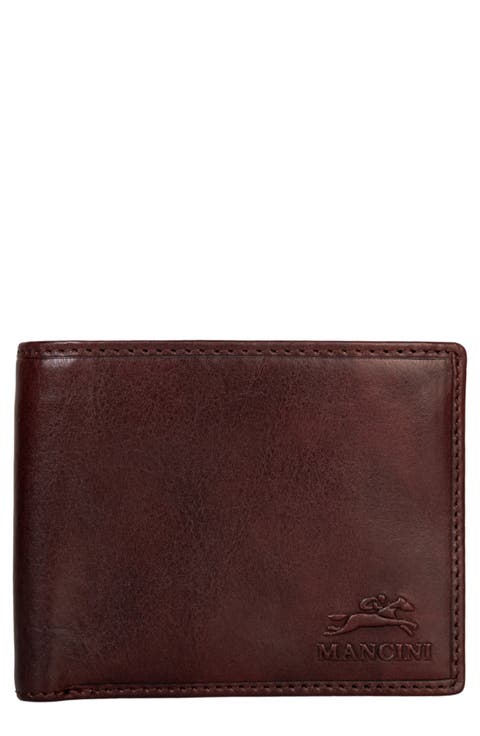 RFID Secure Leather Bifold Wallet